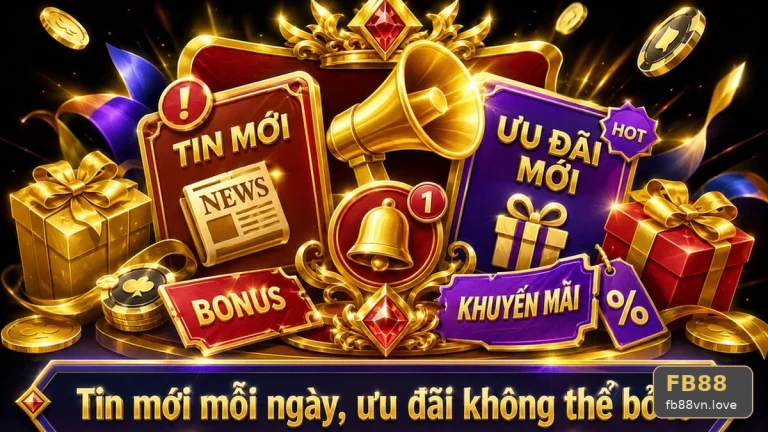 Kiểm Tra Giao Diện Khuyến Mãi FB88 Tại fb88vn.love: Góc Tiếp Cận Thân Thiện Giúp Tránh Lỗi Người Mới Khi Đọc Điều Kiện Nhận Thưởng